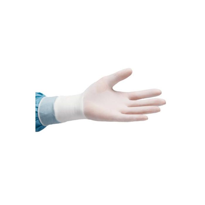 Guantes de Látex para Cirugía Estériles Sin Polvo, 50 Pares, Puño Largo y Textura para Mejor Agarre