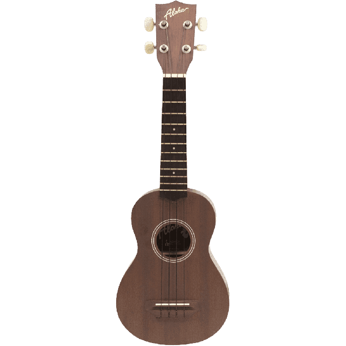 ALOHA Ukelele Soprano Natural Sapelli con Funda
