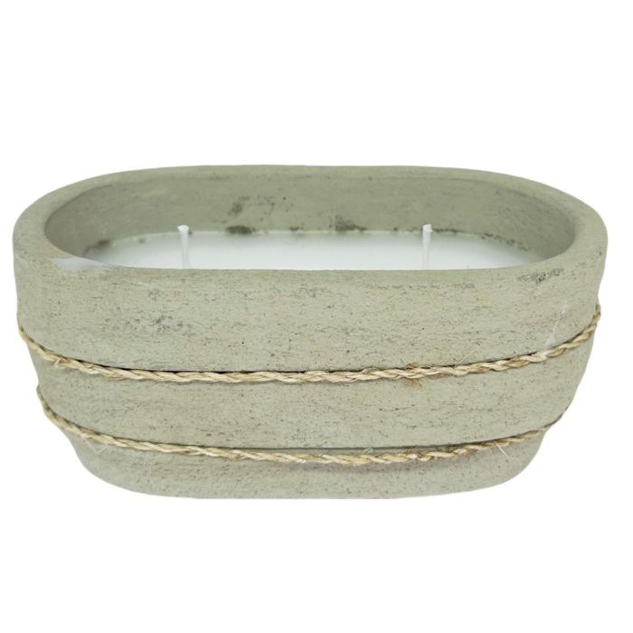 Vela Cottage DKD Home Decor Gris 8 x 7 x 15 cm (12 Unidades) 3