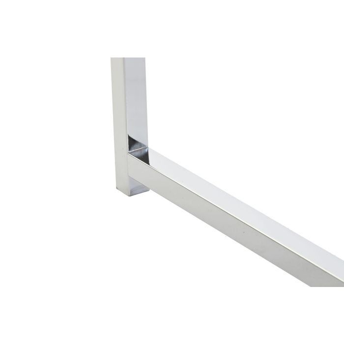 DKD Home Decor Mesa Centro Chic Blanco Plateado Acero MDF Set 2 Piezas 48 x 45 x 110 cm 3