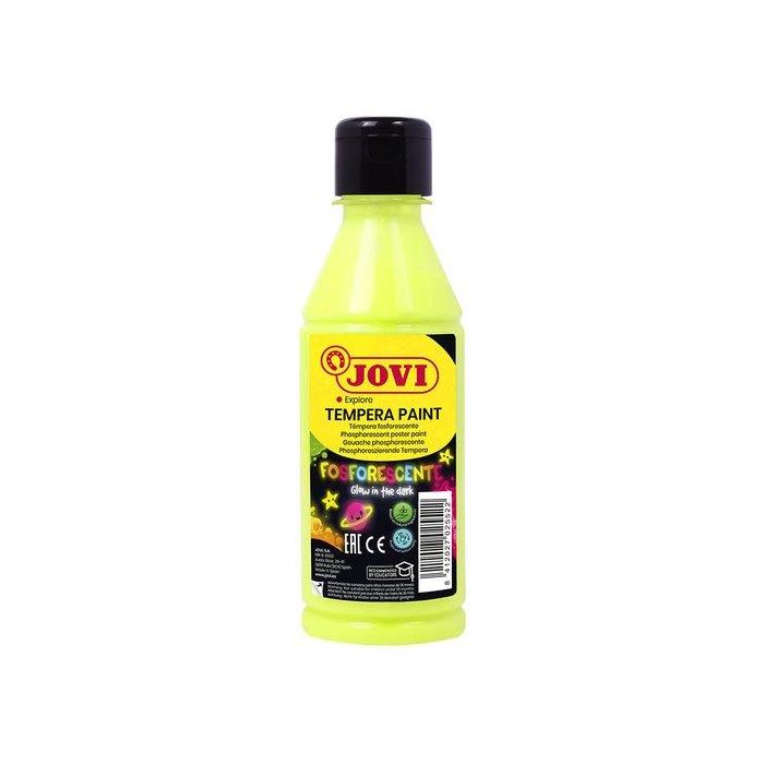 Tempera Jovi Liquida Fosforescente 250 Ml (Botella) Amarillo