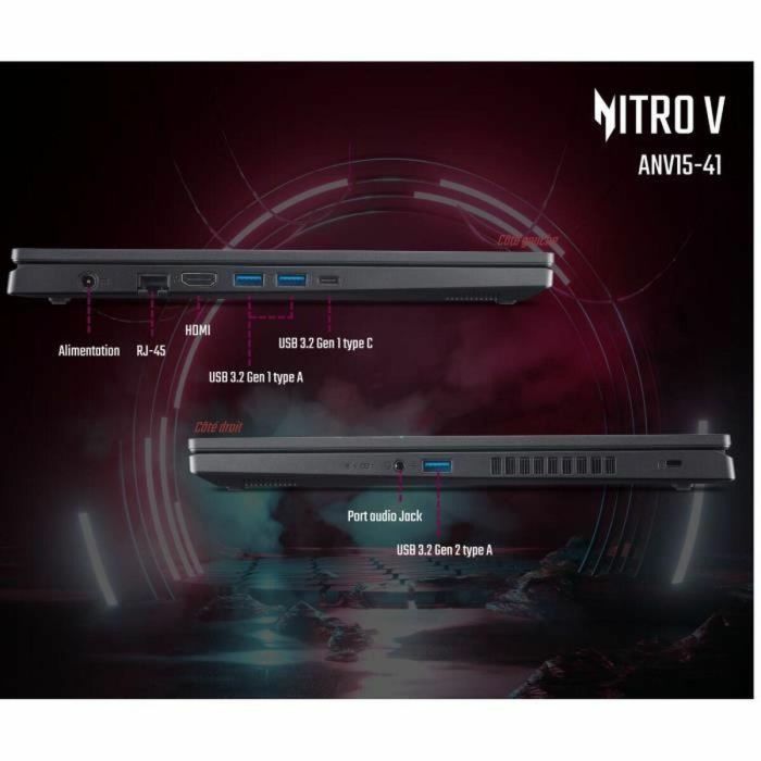 Acer ANV15-41-R85W Portátil Gaming Nitro V 15, 15.6" FHD 144Hz IPS, Ryzen 5 7535HS, 16GB RAM, 512GB SSD, RTX 4050, Sin Windows 2 Acer ANV15-41-R85W Portátil Gaming Nitro V 15, 15.6" FHD 144Hz IPS, Ryzen 5 7535HS, 16GB RAM, 512GB SSD, RTX 4050, Sin Windows 2