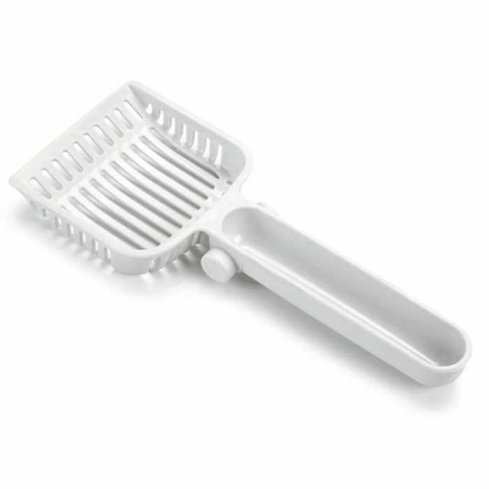 Curver Inodoro para Gatos con Sistema de Cajones, Filtro de Olores, Asa Transporte, Compartimento Accesorios y Fácil Limpieza - Moca 2