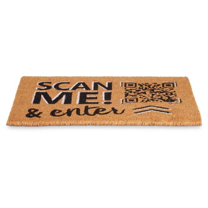 Felpudo Scan Me Giftdecor 60x40 cm, Fibra de coco y PVC, Varios colores (12 Unidades) 1