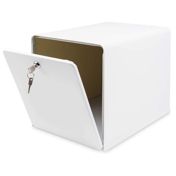 BURG WACHTER Buzón costero en acero galvanizado - 2 puertas - Blanco 1 BURG WACHTER Buzón costero en acero galvanizado - 2 puertas - Blanco 1