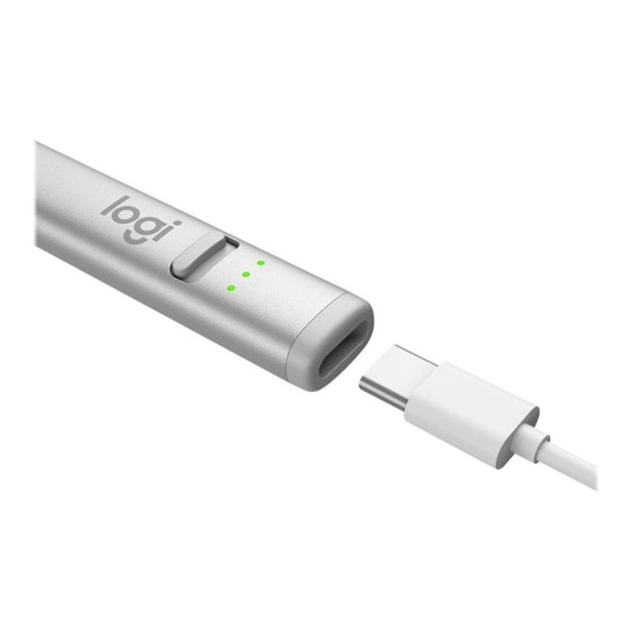Logitech Lápiz Digital Crayon Silver para iPad con Tecnología Apple Pencil, USB-C, Sensible a la Inclinación 3 Logitech Lápiz Digital Crayon Silver para iPad con Tecnología Apple Pencil, USB-C, Sensible a la Inclinación 3