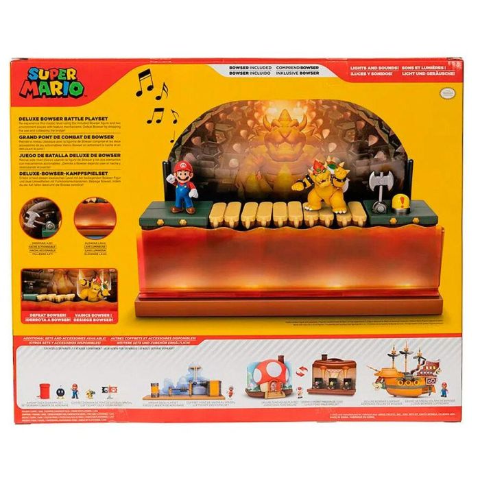Playset Batalla contra Bowser Deluxe Super Mario Bros 2