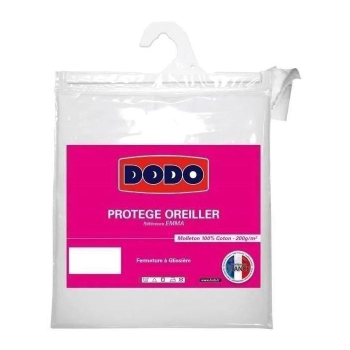 DODO Noé Protector de almohada 65x65 cm | 100% Algodón Forro Polar 200 g/m² | Tratado Sanfor Anticontracción | Lavable 95° 0 DODO Noé Protector de almohada 65x65 cm | 100% Algodón Forro Polar 200 g/m² | Tratado Sanfor Anticontracción | Lavable 95° 0