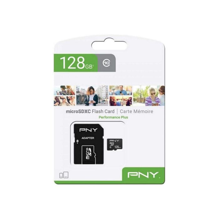 Tarjeta de Memoria Micro SD con Adaptador PNY Performance Plus 128 GB 9 Tarjeta de Memoria Micro SD con Adaptador PNY Performance Plus 128 GB 9