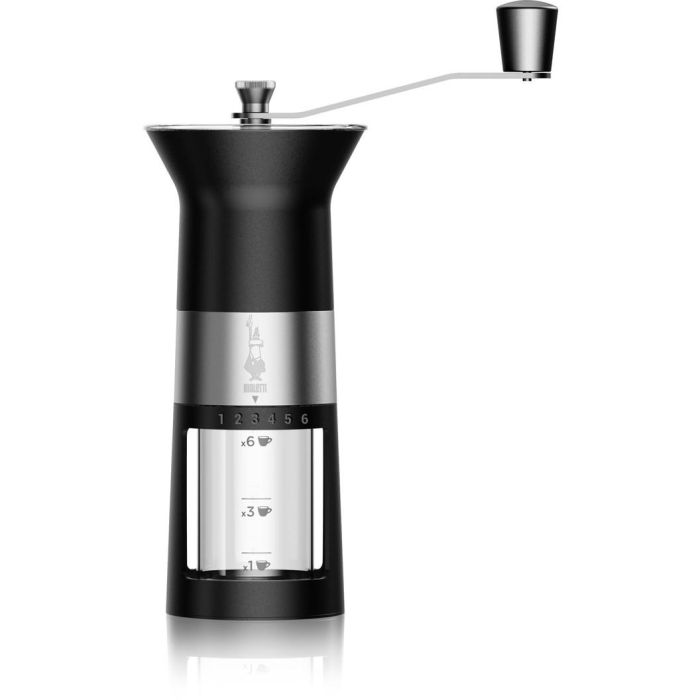 Bialetti Molinillo de Café Manual Premium con Molinillo de Acero Inoxidable - Negro 0 Bialetti Molinillo de Café Manual Premium con Molinillo de Acero Inoxidable - Negro 0