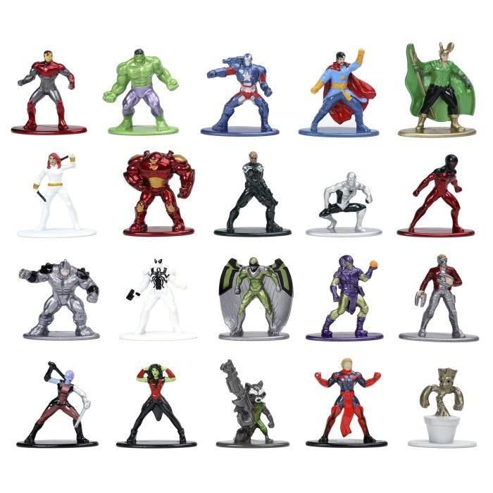 Caja Marvel - 20 figuras de metal de 4 cm. 1 Caja Marvel - 20 figuras de metal de 4 cm. 1