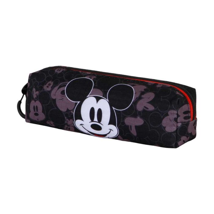 Disney Mickey Mouse Estuche Portatodo Cuadrado FAN 2.2 Year, Negro, Ripstop, Resistente a Líquidos