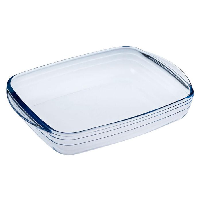 Molde Rectangular Ô Cuisine Ocuisine Vidrio Transparente Vidrio 23 x 15 x 5 cm Rectangular (6 Unidades) 1