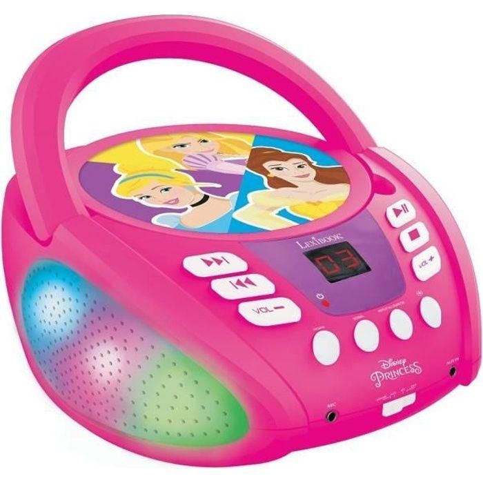 PRINCESA DE DISNEY - Reproductor de CD Bluetooth - Efectos de luz