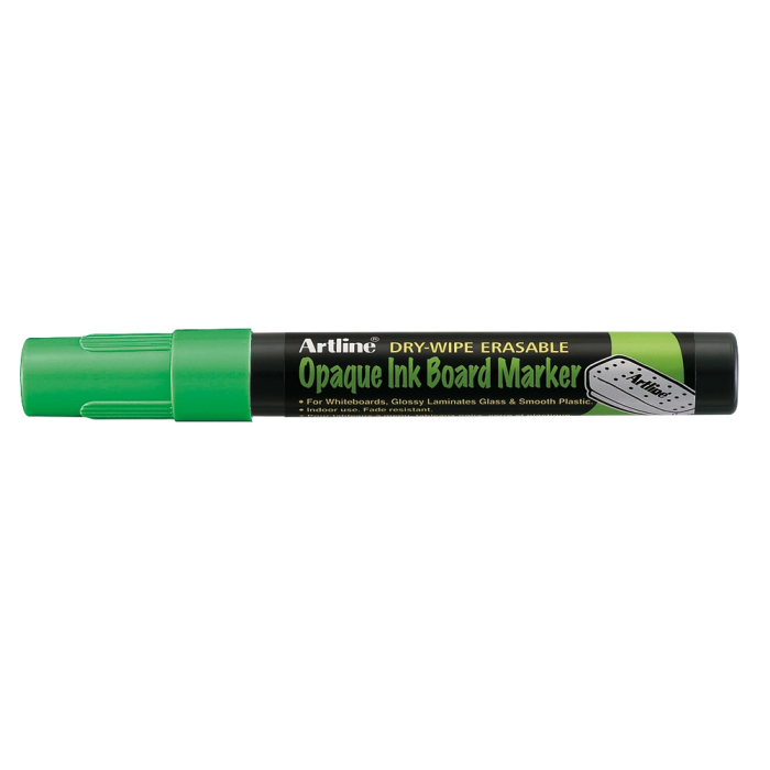 Artline EPW-4 Rotulador para Pizarra Color Verde Fluorescente Trazo 2mm Bolsa 4 Unidades 1