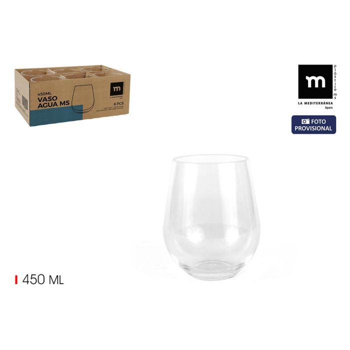 Vaso de agua La Mediterránea 0,4 l (24 Unidades) 3 Vaso de agua La Mediterránea 0,4 l (24 Unidades) 3