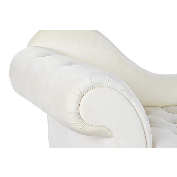 Chaiselongue Glam DKD Home Decor Crema Natural 55 x 77 x 119 cm 2 Chaiselongue Glam DKD Home Decor Crema Natural 55 x 77 x 119 cm 2
