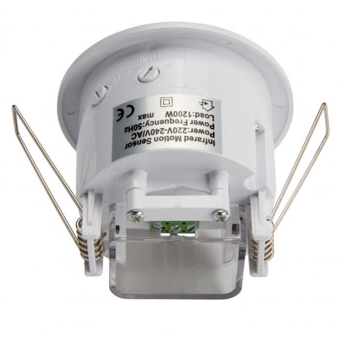 Sensor Movimiento Empotrable 360º Compatible LED, Bajo Consumo e Incandescencia. Detección Infrarrojos 1200W/300W, Alcance 6m. 3 Sensor Movimiento Empotrable 360º Compatible LED, Bajo Consumo e Incandescencia. Detección Infrarrojos 1200W/300W, Alcance 6m. 3
