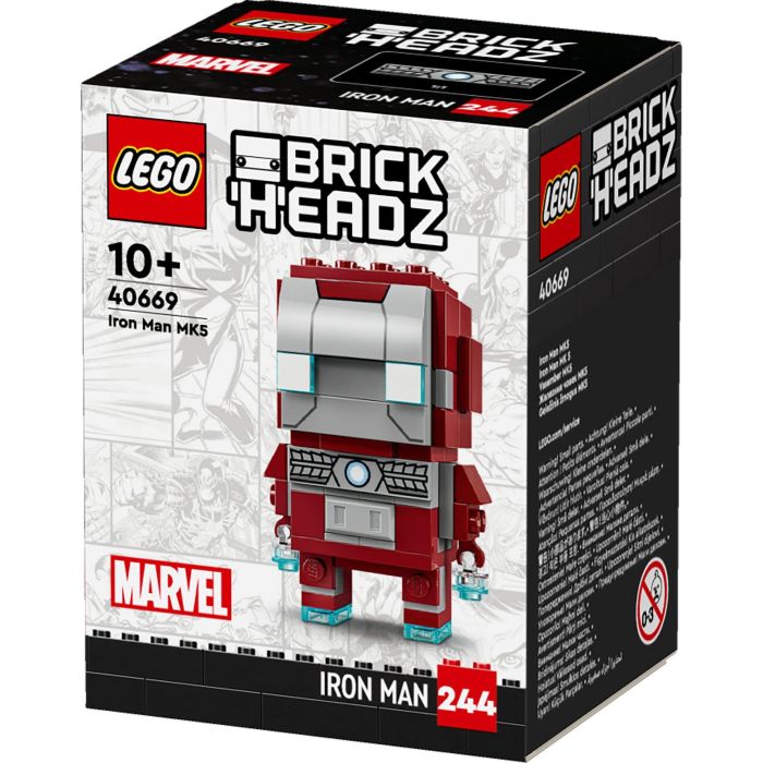 Juego de Construcción Lego BRICKHEADZ 40669 Iron Man 4 Juego de Construcción Lego BRICKHEADZ 40669 Iron Man 4