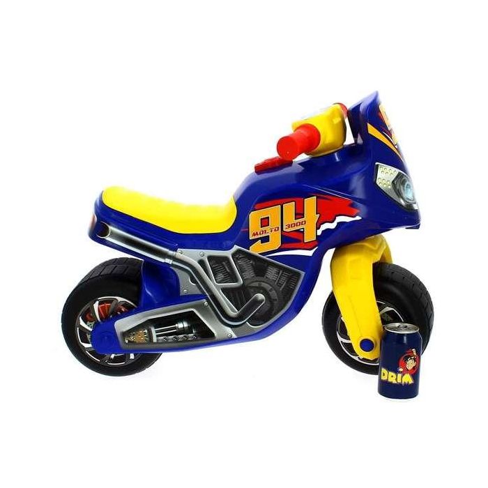 Correpasillos moto cross race azul 64 cm 9