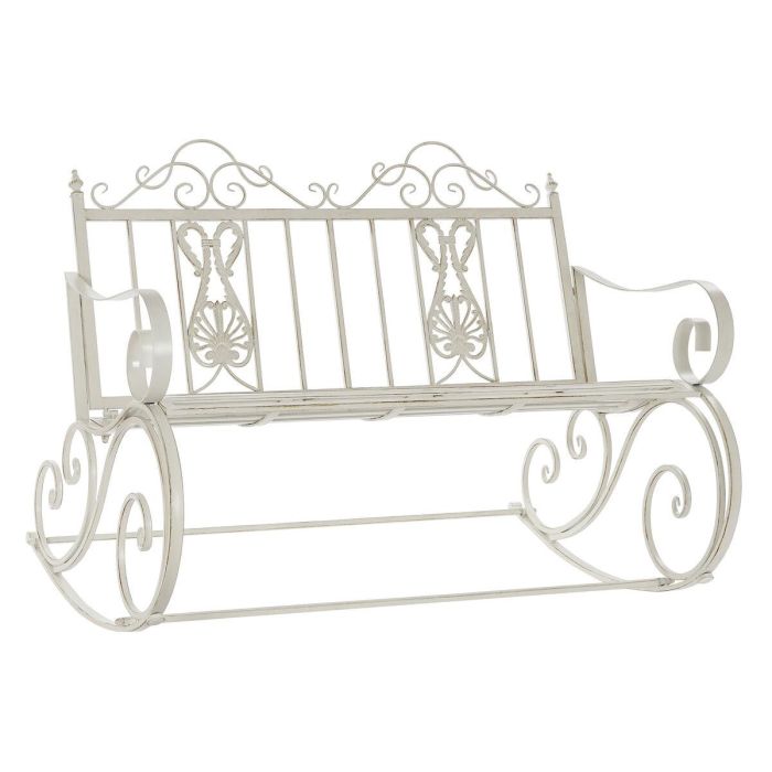 Mecedora DKD Home Decor Metal Aluminio Blanco (118 x 90 x 92 cm) Mecedora DKD Home Decor Metal Aluminio Blanco (118 x 90 x 92 cm)