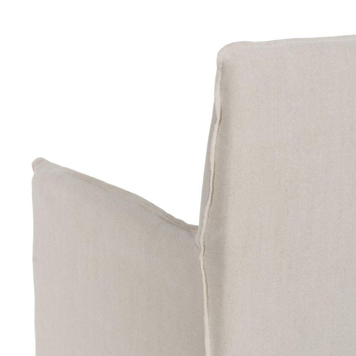 Sillón Crema Pluma Madera de pino Foam 75 x 76 x 90,5 cm 1