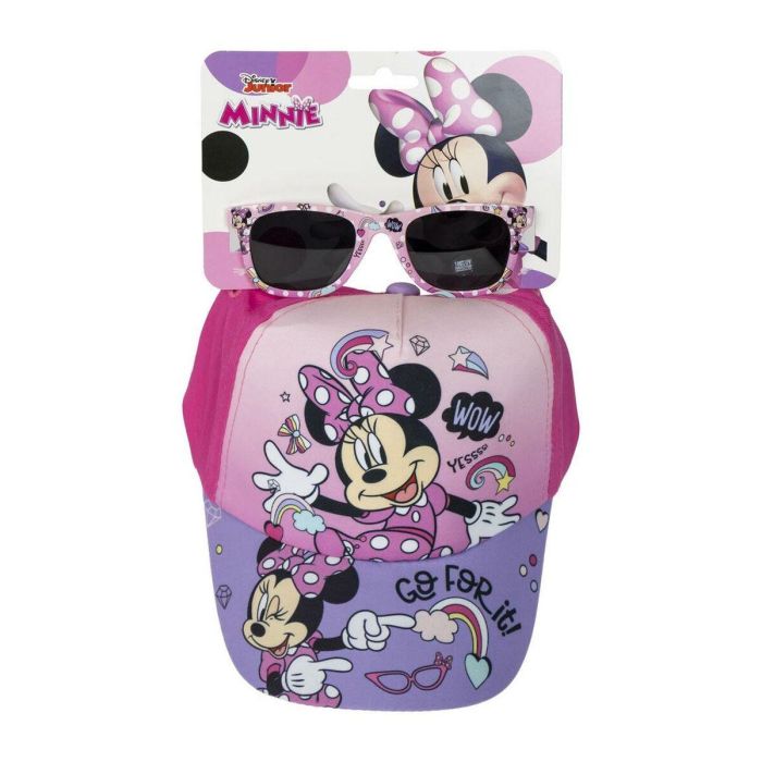 Cerdá Gorra y Gafas de Sol Infantiles Minnie Mouse 53 cm Rosa | Edad 2-8 Años 1 Cerdá Gorra y Gafas de Sol Infantiles Minnie Mouse 53 cm Rosa | Edad 2-8 Años 1