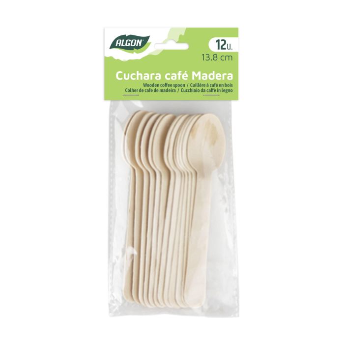Set-12 Cuchara Cafe Madera 13.8Cm Algon (24 Unidades) 3 Set-12 Cuchara Cafe Madera 13.8Cm Algon (24 Unidades) 3