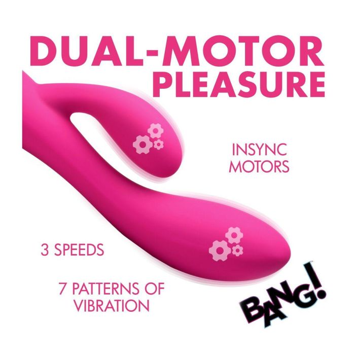Vibrador Doble Estimulación XR Rosa Silicona 6 Vibrador Doble Estimulación XR Rosa Silicona 6