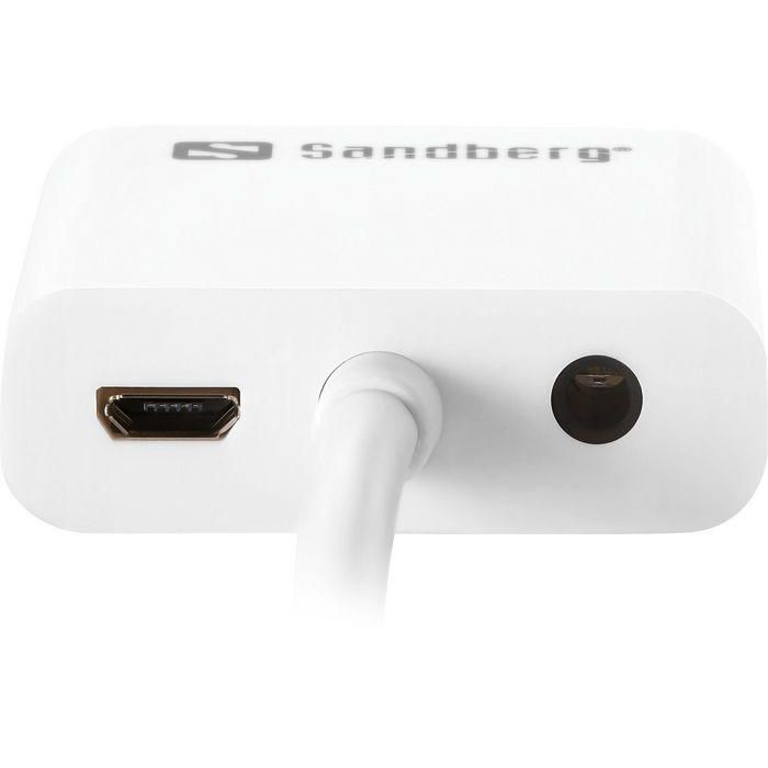 Adaptador HDMI a VGA con Audio Sandberg 508-77 1 Adaptador HDMI a VGA con Audio Sandberg 508-77 1