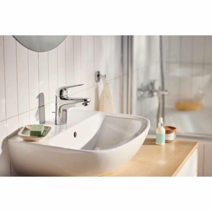 Grohe 24325001 Mezclador monomando de lavabo Swift, Cromo, Talla M, Ahorro de agua 2 Grohe 24325001 Mezclador monomando de lavabo Swift, Cromo, Talla M, Ahorro de agua 2