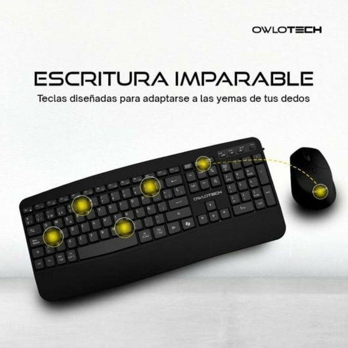 Teclado y Ratón Owlotech EK500 Negro 4