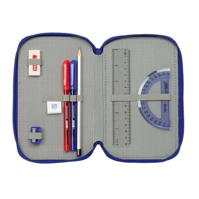 Safta Plumier Triple 37 Piezas Atco. De Madrid 12,5x19,5x5,5 cm 2