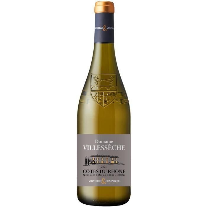 Domaine Villesseche 2021 Côtes du Rhône - Vino blanco del Valle del Ródano Domaine Villesseche 2021 Côtes du Rhône - Vino blanco del Valle del Ródano
