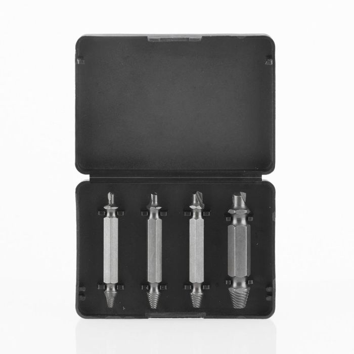 Brocas para Extraer Tornillos Dañados InnovaGoods 4 Unidades Brocas para Extraer Tornillos Dañados InnovaGoods 4 Unidades