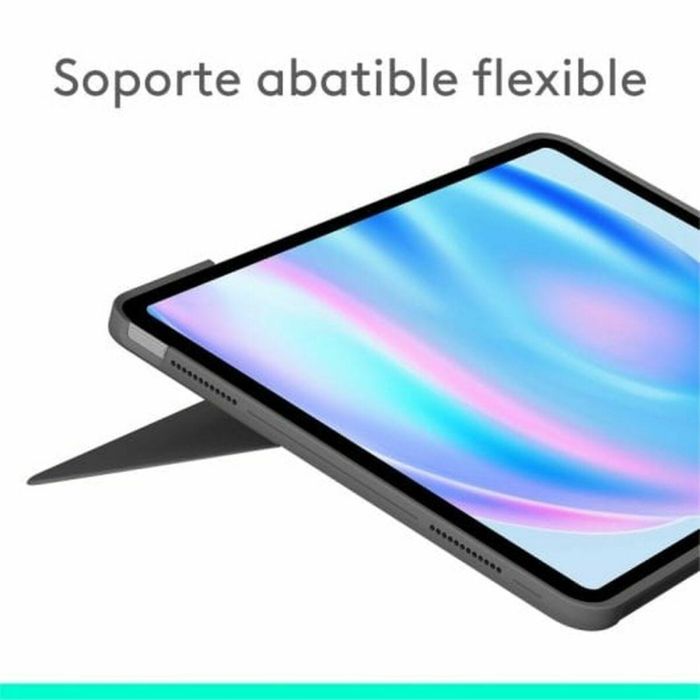Funda para Tablet Logitech 920-012614 Gris Qwerty Español 7 Funda para Tablet Logitech 920-012614 Gris Qwerty Español 7