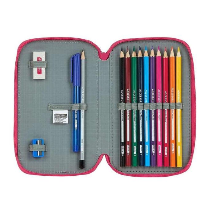 Plumier Doble BlackFit8 M854 Rosa 12.5 x 19.5 x 4 cm (28 piezas) 3 Plumier Doble BlackFit8 M854 Rosa 12.5 x 19.5 x 4 cm (28 piezas) 3