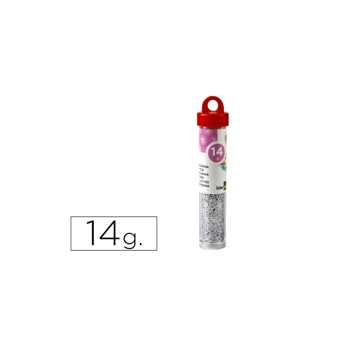 Liderpapel Purpurina Fantasía Color Plata Bote 14 gr 0 Liderpapel Purpurina Fantasía Color Plata Bote 14 gr 0
