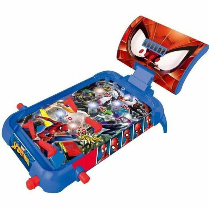 Pinball electrónico spiderman con luz y sonido 53,7x6x26,3cm