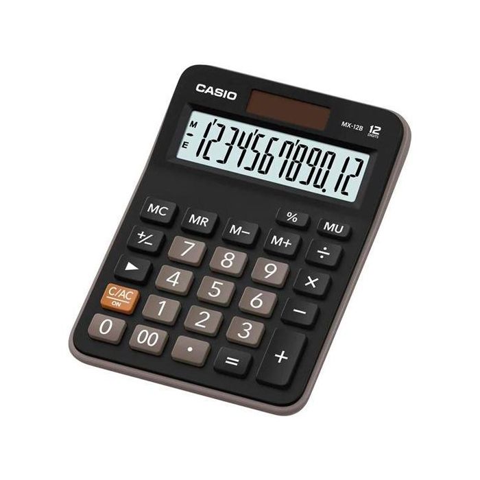 Casio Calculadora De Oficina Sobremesa 12 Dígitos Negro Mx-12B Casio Calculadora De Oficina Sobremesa 12 Dígitos Negro Mx-12B