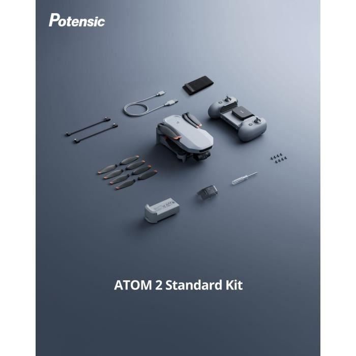Dron - POTENSIC - ATOM 2 - Kit estándar - Cámara HD/4K - GPS integrado - Tiempo de vuelo de 31 minutos - Alcance de 10 km 2 Dron - POTENSIC - ATOM 2 - Kit estándar - Cámara HD/4K - GPS integrado - Tiempo de vuelo de 31 minutos - Alcance de 10 km 2