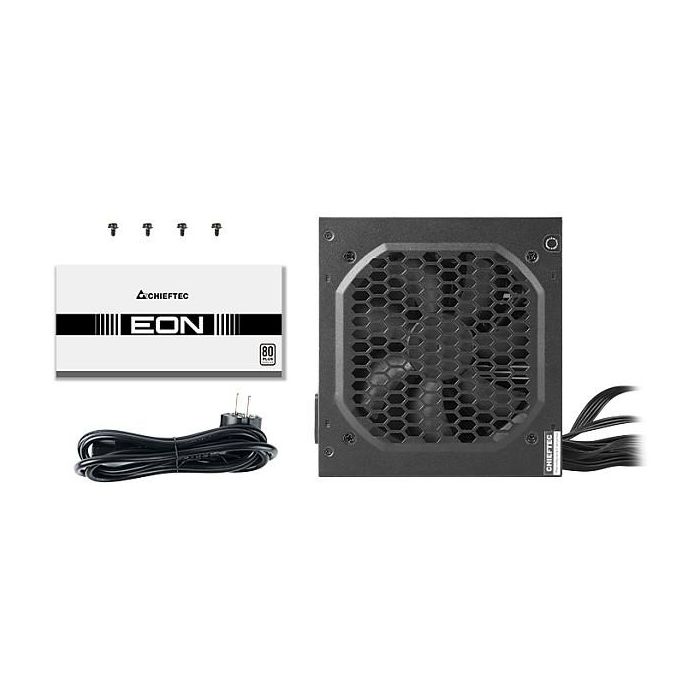 Chieftec EON Series Fuente de Alimentación ATX 600W 80 PLUS Certificada para PC/Servidor ATX 2.3 No Modular Negra 12cm Negro
