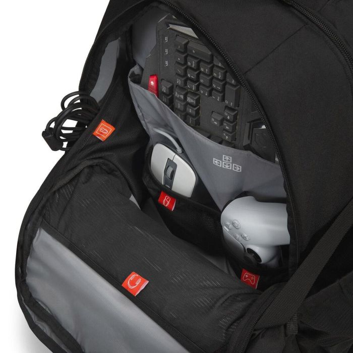 Mochila para Portátil Caturix CTRX-12 Negro 10 Mochila para Portátil Caturix CTRX-12 Negro 10