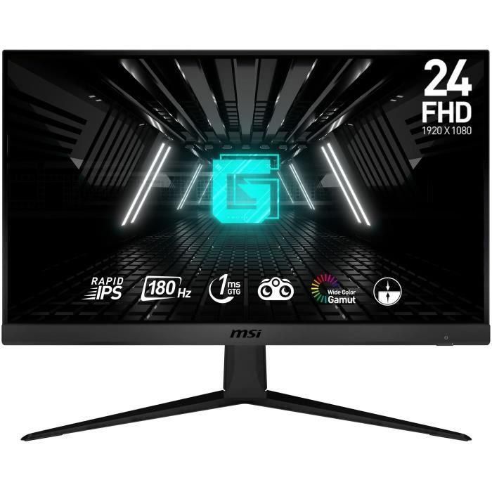 Pantalla Gamer para PC - MSI - G2412F - 24 - Panel IPS Rápido - FHD - 1 ms - 180 Hz - Adaptive Sync - DP + HDMI - Compatible con VESA Pantalla Gamer para PC - MSI - G2412F - 24 - Panel IPS Rápido - FHD - 1 ms - 180 Hz - Adaptive Sync - DP + HDMI - Compatible con VESA