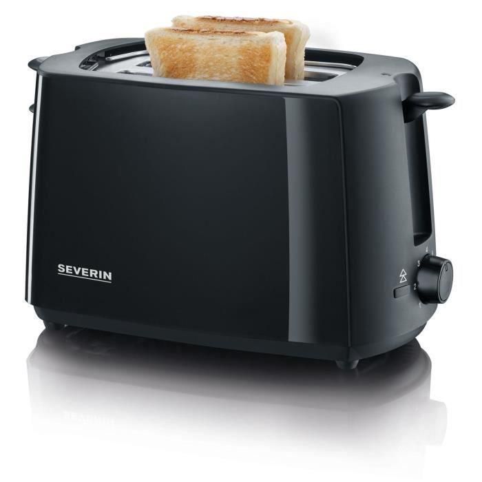 Severin AT2287 Grille-Pain 700 W, hasta 2 rebanadas, grado de dorado ajustable, soporte para pasteles, eyección automática, negro 3 Severin AT2287 Grille-Pain 700 W, hasta 2 rebanadas, grado de dorado ajustable, soporte para pasteles, eyección automática, negro 3
