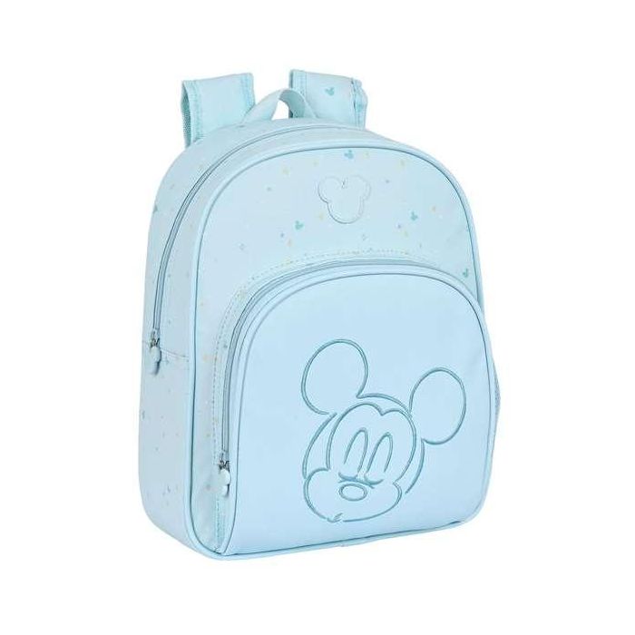 Mochila Escolar Mickey Mouse Clubhouse Baby Azul claro (28 x 34 x 10 cm)