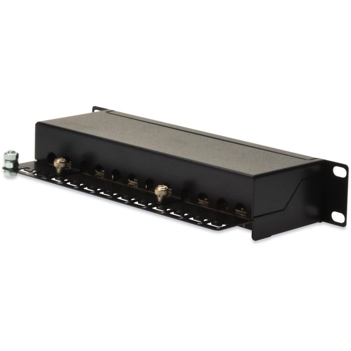 DIGITUS Patchpanel 1HE 12-Port Cat5e ClassD geschirmt schw. 2