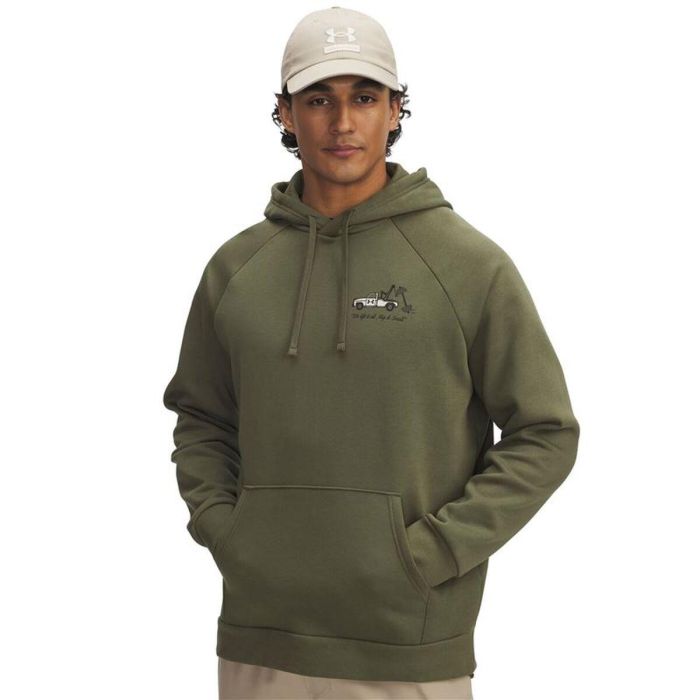 Sudadera con Capucha Hombre Under Armour Rival Fleece Hbr Logo Hd Verde oscuro 8 Años Sudadera con Capucha Hombre Under Armour Rival Fleece Hbr Logo Hd Verde oscuro 8 Años
