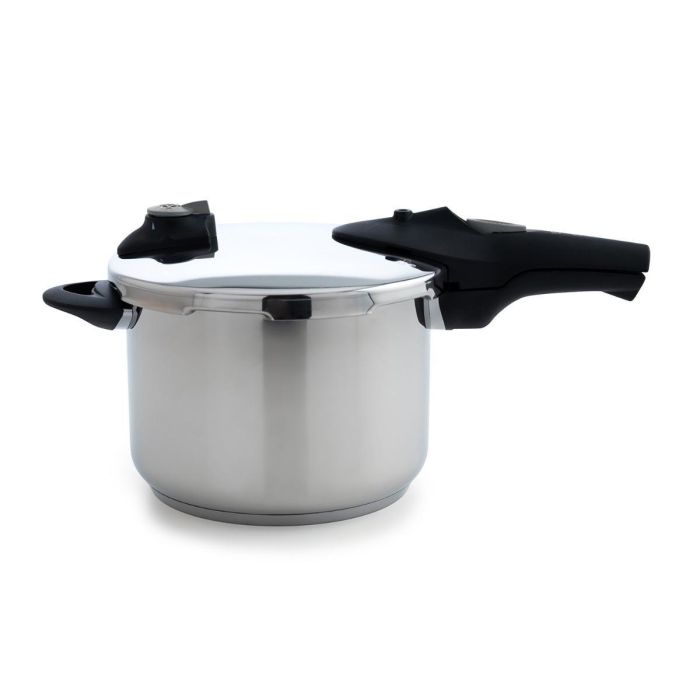 Pyrex Olla a presión Noble 6 L de Acero con fondo inducción, asas soft touch y apta lavavajillas, para todo tipo de cocinas 0 Pyrex Olla a presión Noble 6 L de Acero con fondo inducción, asas soft touch y apta lavavajillas, para todo tipo de cocinas 0