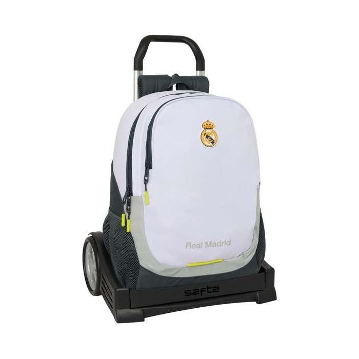 Safta Mod. 665 Mochila Con Carro Evolution Real Madrid 1ª Equipación 25-26 440x320x160 mm Safta Mod. 665 Mochila Con Carro Evolution Real Madrid 1ª Equipación 25-26 440x320x160 mm
